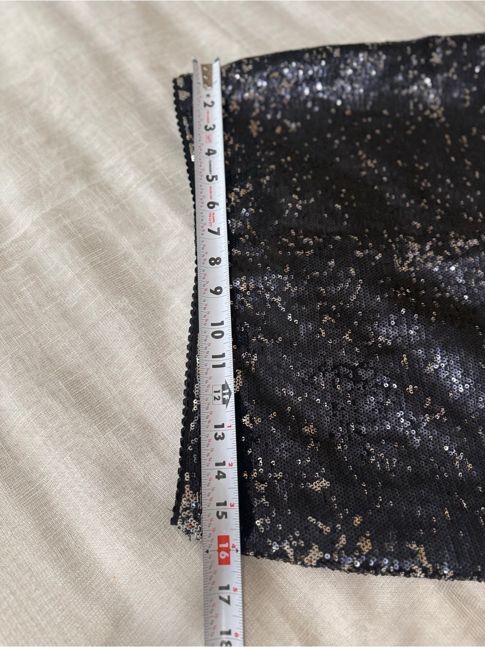 Black Sequin Micro Mini Skirt - M - Picture 5 of 8